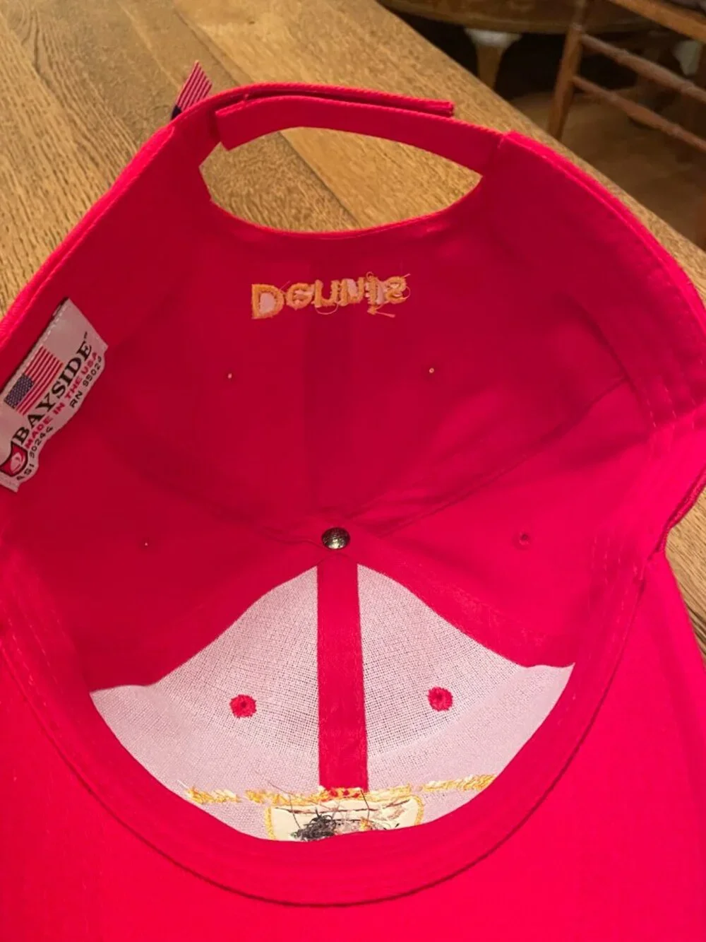 Vintage Unified Sportsmen's Club Red Hook and Loop Baseball Hat Cap made in USA